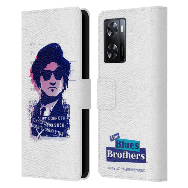 The Blues Brothers Graphics Jake Leather Book Wallet Case Cover For OPPO A57s