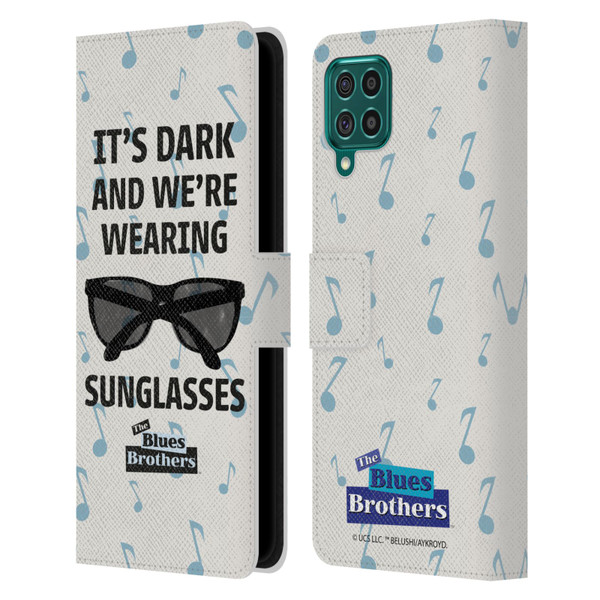 The Blues Brothers Graphics Sunglasses Leather Book Wallet Case Cover For Samsung Galaxy F62 (2021)