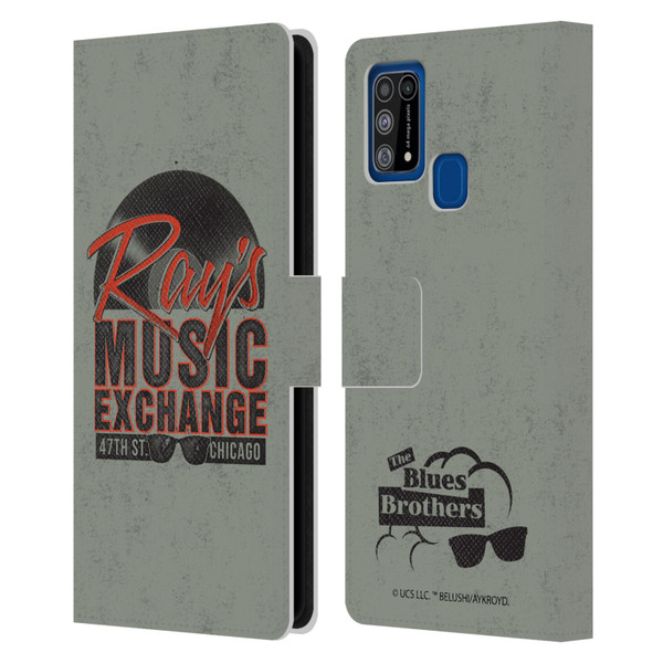 The Blues Brothers Graphics Ray's Music Exchange Leather Book Wallet Case Cover For Samsung Galaxy M31 (2020)