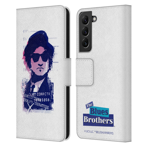 The Blues Brothers Graphics Jake Leather Book Wallet Case Cover For Samsung Galaxy S22+ 5G