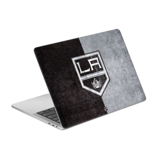 NHL Los Angeles Kings Half Distressed Vinyl Sticker Skin Decal Cover for Apple MacBook Pro 13.3" A1708