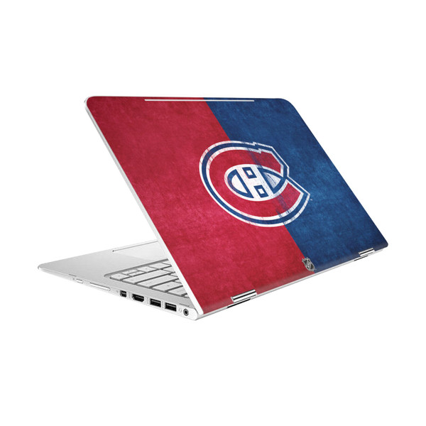 NHL Montreal Canadiens Half Distressed Vinyl Sticker Skin Decal Cover for HP Spectre Pro X360 G2