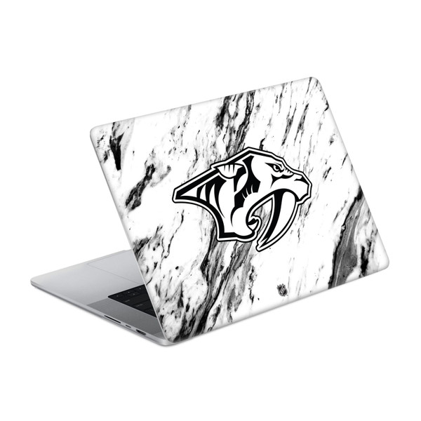 NHL Nashville Predators Marble Vinyl Sticker Skin Decal Cover for Apple MacBook Pro 14" A2442