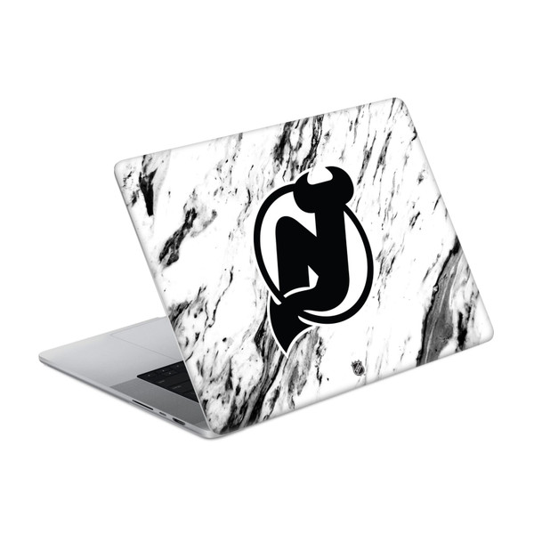 NHL New Jersey Devils Marble Vinyl Sticker Skin Decal Cover for Apple MacBook Pro 14" A2442