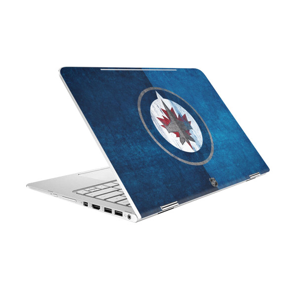 NHL Winnipeg Jets Half Distressed Vinyl Sticker Skin Decal Cover for HP Spectre Pro X360 G2