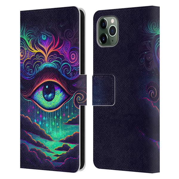 Wumples Cosmic Arts Eye Leather Book Wallet Case Cover For Apple iPhone 11 Pro Max