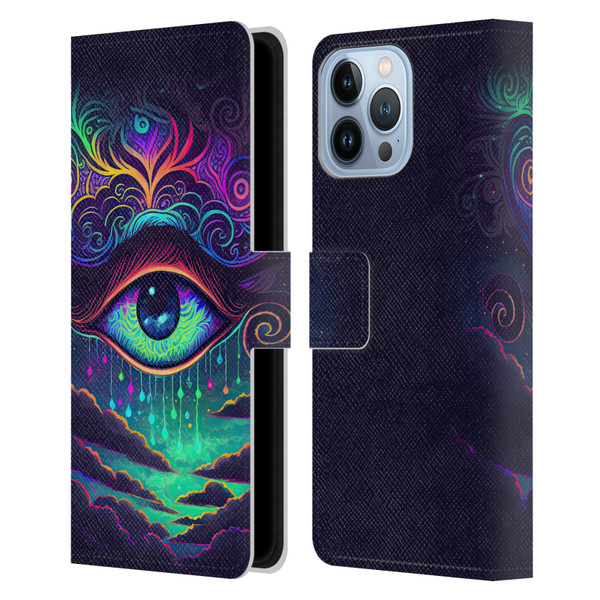 Wumples Cosmic Arts Eye Leather Book Wallet Case Cover For Apple iPhone 13 Pro Max