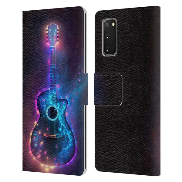 Wumples Cosmic Arts Guitar Leather Book Wallet Case Cover For Samsung Galaxy S20 / S20 5G