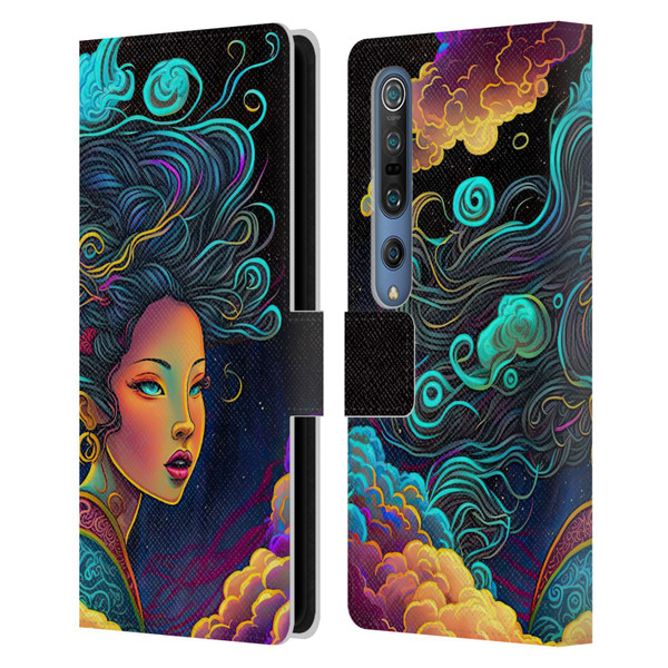 Wumples Cosmic Arts Cloud Goddess Leather Book Wallet Case Cover For Xiaomi Mi 10 5G / Mi 10 Pro 5G