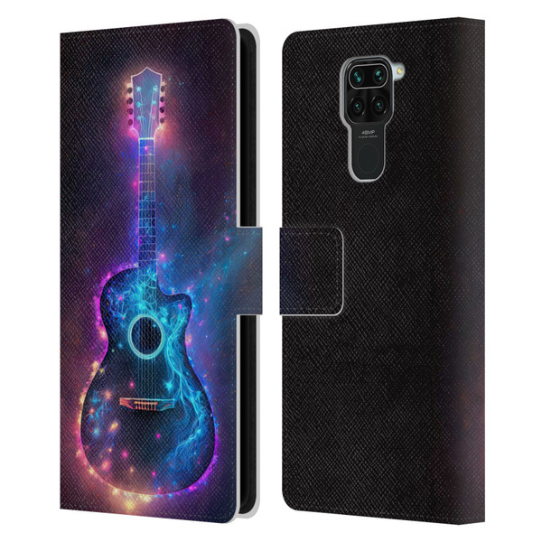Wumples Cosmic Arts Guitar Leather Book Wallet Case Cover For Xiaomi Redmi Note 9 / Redmi 10X 4G