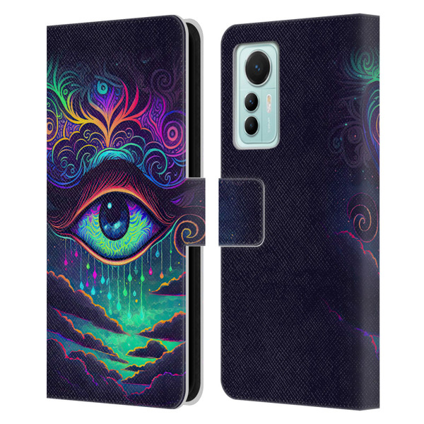 Wumples Cosmic Arts Eye Leather Book Wallet Case Cover For Xiaomi 12 Lite