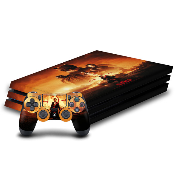 The Batman Neo-Noir and Posters Group Vinyl Sticker Skin Decal Cover for Sony PS4 Pro Bundle