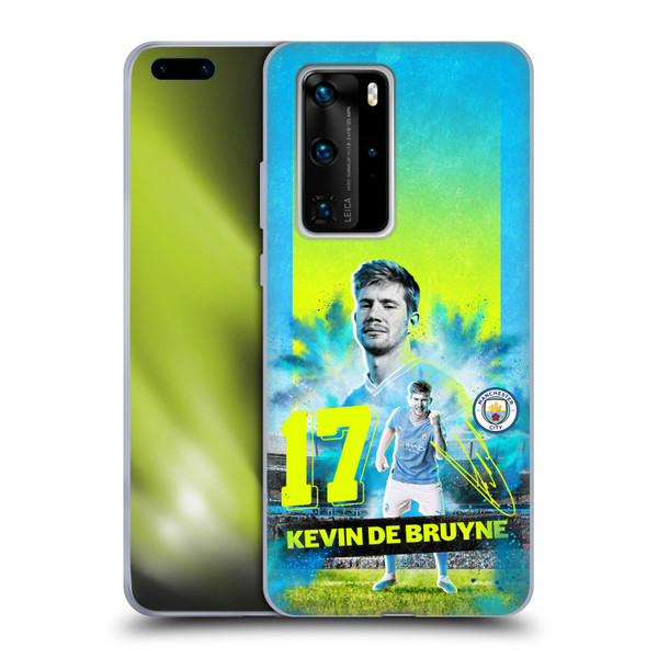 Manchester City Man City FC 2023/24 First Team Kevin De Bruyne Soft Gel Case for Huawei P40 Pro / P40 Pro Plus 5G