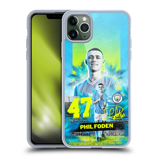 Manchester City Man City FC 2023/24 First Team Phil Foden Soft Gel Case for Apple iPhone 11 Pro Max