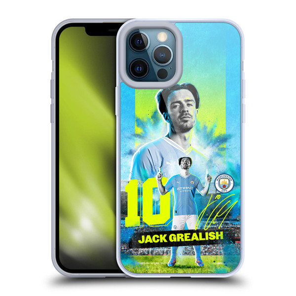 Manchester City Man City FC 2023/24 First Team Jack Grealish Soft Gel Case for Apple iPhone 12 Pro Max