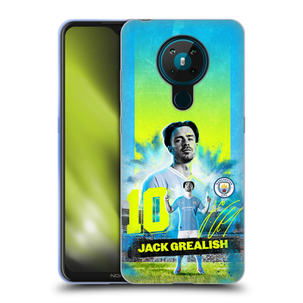 Manchester City Man City FC 2023/24 First Team Jack Grealish Soft Gel Case for Nokia 5.3