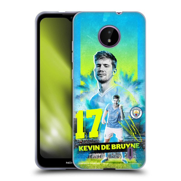Manchester City Man City FC 2023/24 First Team Kevin De Bruyne Soft Gel Case for Nokia C10 / C20