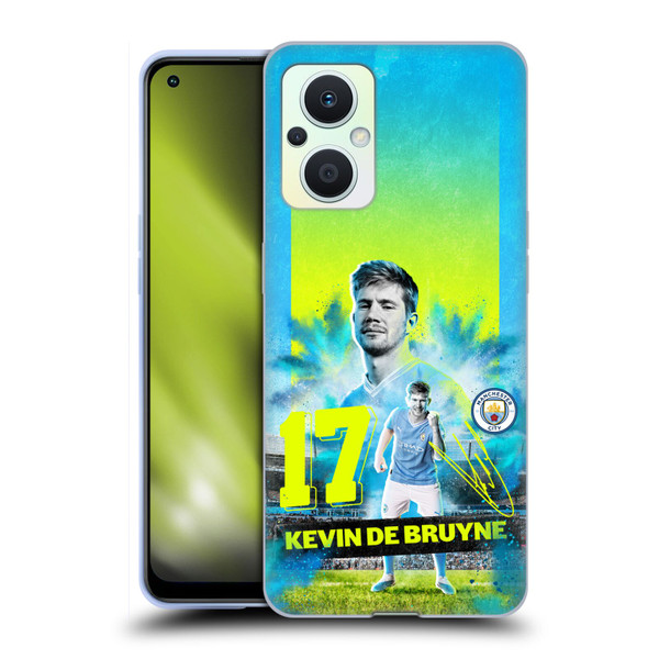 Manchester City Man City FC 2023/24 First Team Kevin De Bruyne Soft Gel Case for OPPO Reno8 Lite