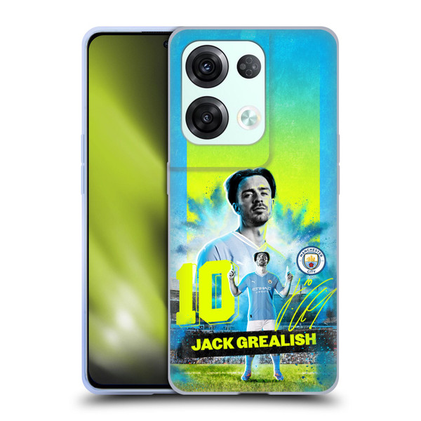 Manchester City Man City FC 2023/24 First Team Jack Grealish Soft Gel Case for OPPO Reno8 Pro