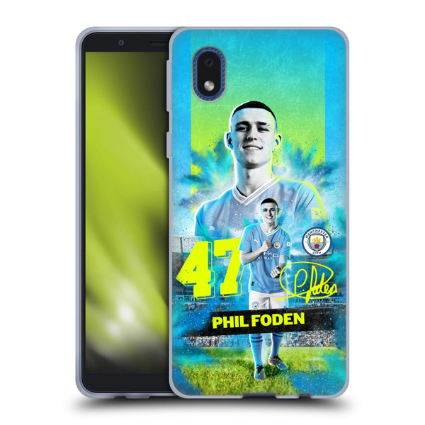 Manchester City Man City FC 2023/24 First Team Phil Foden Soft Gel Case for Samsung Galaxy A01 Core (2020)