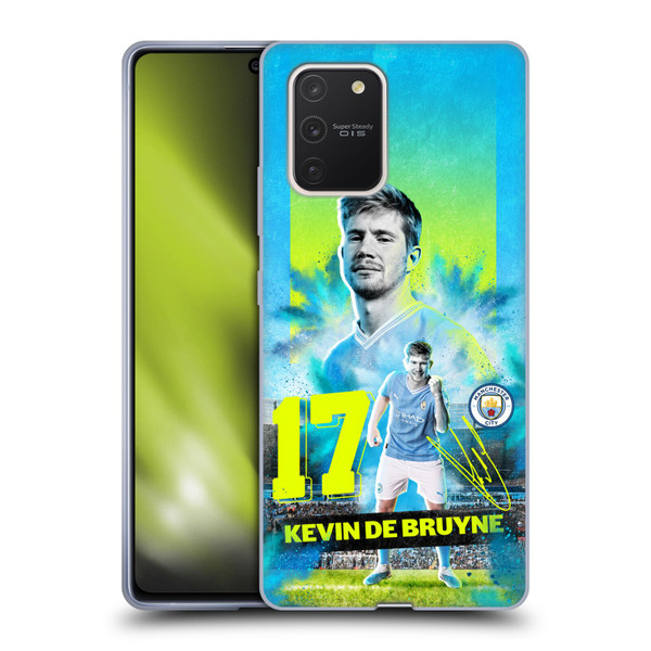 Manchester City Man City FC 2023/24 First Team Kevin De Bruyne Soft Gel Case for Samsung Galaxy S10 Lite