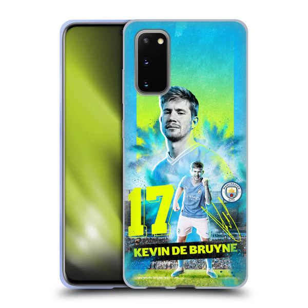 Manchester City Man City FC 2023/24 First Team Kevin De Bruyne Soft Gel Case for Samsung Galaxy S20 / S20 5G
