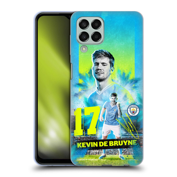 Manchester City Man City FC 2023/24 First Team Kevin De Bruyne Soft Gel Case for Samsung Galaxy M33 (2022)