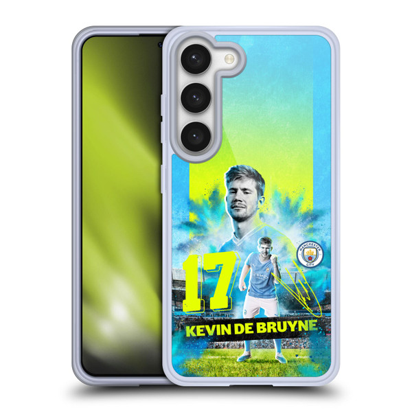 Manchester City Man City FC 2023/24 First Team Kevin De Bruyne Soft Gel Case for Samsung Galaxy S23 5G