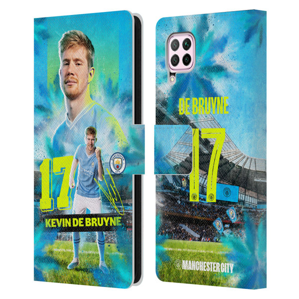 Manchester City Man City FC 2023/24 First Team Kevin De Bruyne Leather Book Wallet Case Cover For Huawei Nova 6 SE / P40 Lite