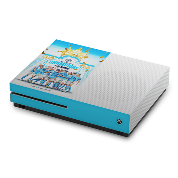 Manchester City Man City FC 2023 Champions Team Poster Vinyl Sticker Skin Decal Cover for Microsoft Xbox One S Console