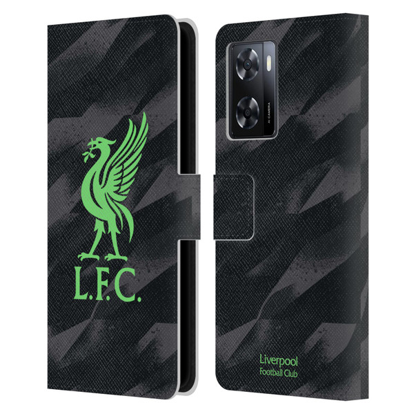 Liverpool Football Club 2023/24 Home Goalkeeper Kit Leather Book Wallet Case Cover For OPPO A57s