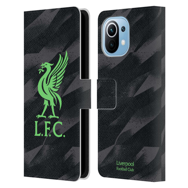 Liverpool Football Club 2023/24 Home Goalkeeper Kit Leather Book Wallet Case Cover For Xiaomi Mi 11