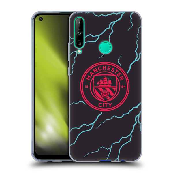 Manchester City Man City FC 2023/24 Badge Kit Third Soft Gel Case for Huawei P40 lite E