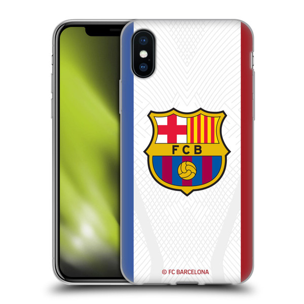 FC Barcelona 2023/24 Crest Kit Away Soft Gel Case for Apple iPhone X / iPhone XS