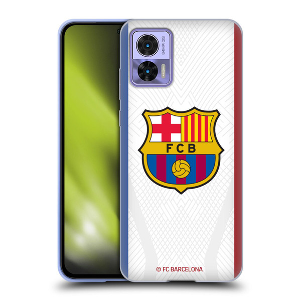 FC Barcelona 2023/24 Crest Kit Away Soft Gel Case for Motorola Edge 30 Neo 5G