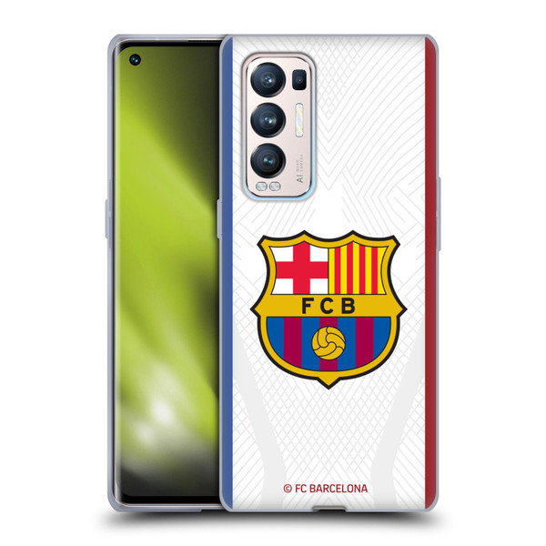 FC Barcelona 2023/24 Crest Kit Away Soft Gel Case for OPPO Find X3 Neo / Reno5 Pro+ 5G