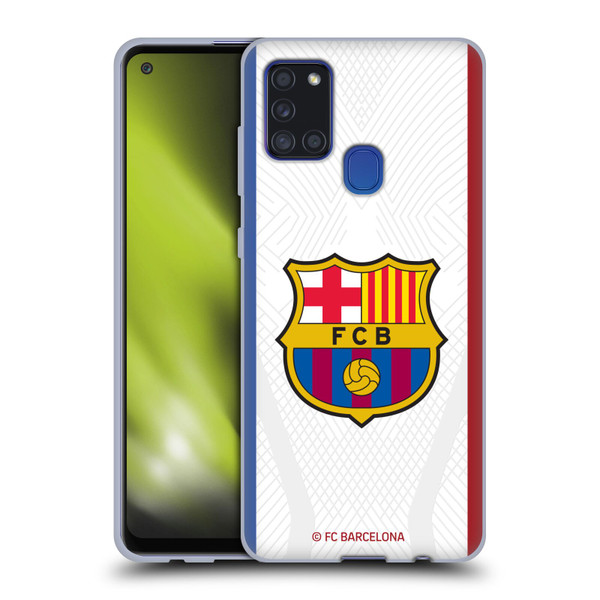 FC Barcelona 2023/24 Crest Kit Away Soft Gel Case for Samsung Galaxy A21s (2020)