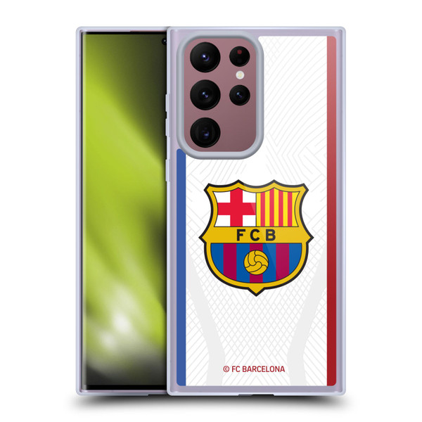 FC Barcelona 2023/24 Crest Kit Away Soft Gel Case for Samsung Galaxy S22 Ultra 5G
