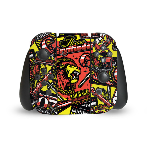 Harry Potter Graphics Gryffindor Pattern Vinyl Sticker Skin Decal Cover for Nintendo Switch Joy Controller
