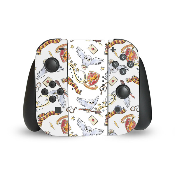 Harry Potter Graphics Hedwig Owl Pattern Vinyl Sticker Skin Decal Cover for Nintendo Switch Joy Controller