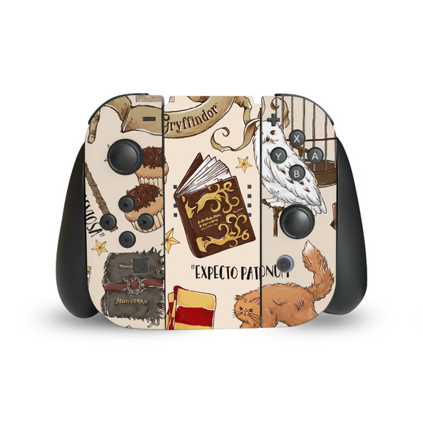 Harry Potter Graphics Hogwarts Pattern Vinyl Sticker Skin Decal Cover for Nintendo Switch Joy Controller