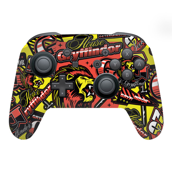 Harry Potter Graphics Gryffindor Pattern Vinyl Sticker Skin Decal Cover for Nintendo Switch Pro Controller