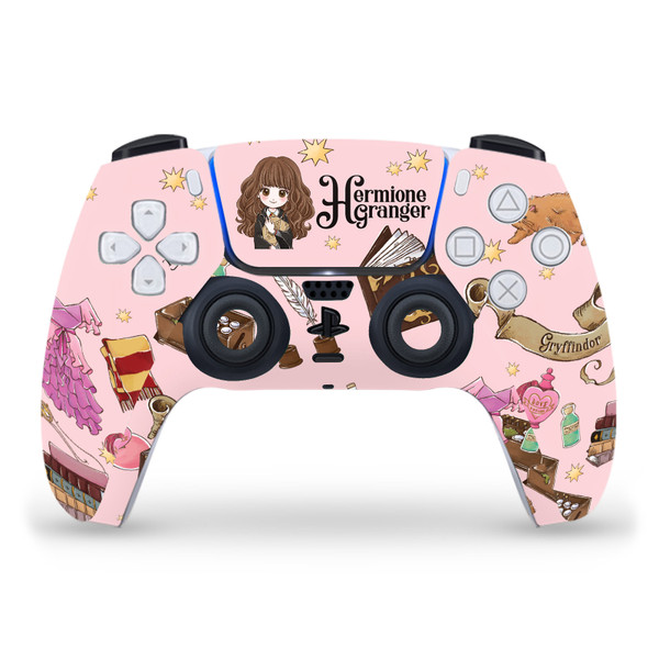 Harry Potter Graphics Hermione Pattern Vinyl Sticker Skin Decal Cover for Sony PS5 Sony DualSense Controller