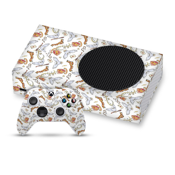 Harry Potter Graphics Hedwig Owl Pattern Vinyl Sticker Skin Decal Cover for Microsoft Series S Console & Controller