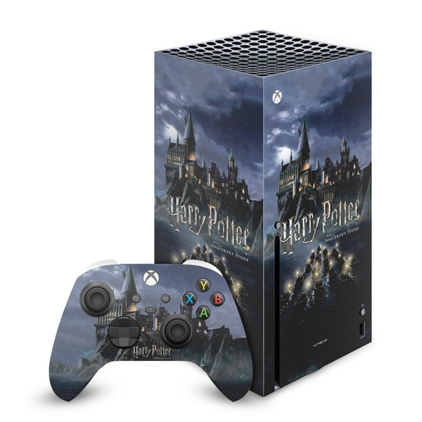 Harry Potter Graphics Castle Vinyl Sticker Skin Decal Cover for Microsoft Series X Console & Controller
