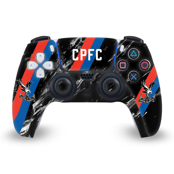 Crystal Palace FC Logo Art Black Marble Vinyl Sticker Skin Decal Cover for Sony PS5 Sony DualSense Controller