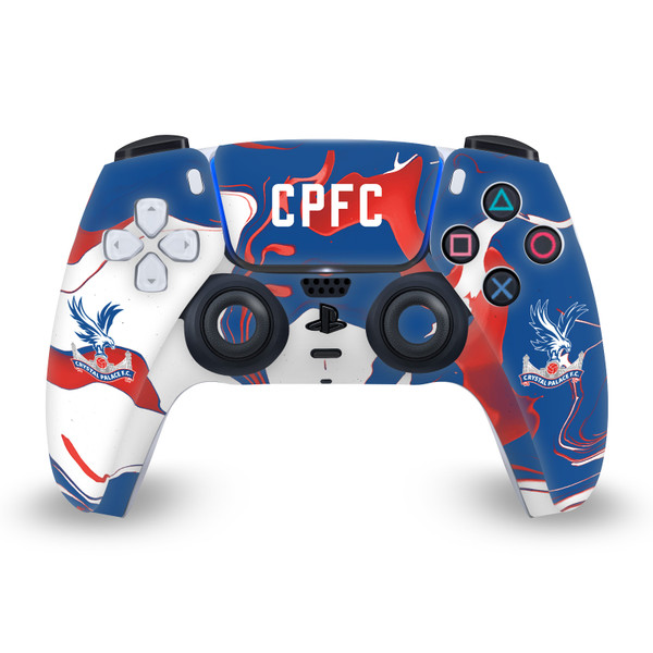 Crystal Palace FC Logo Art Marble Vinyl Sticker Skin Decal Cover for Sony PS5 Sony DualSense Controller