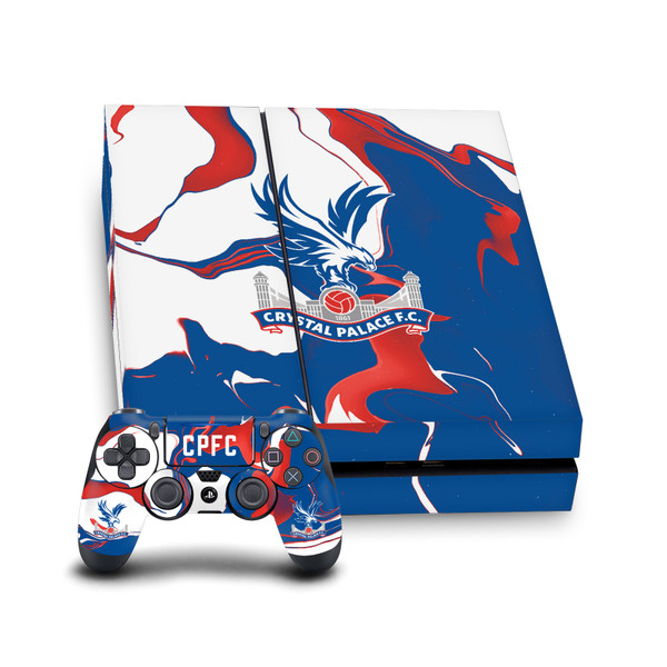 Crystal Palace FC Logo Art Marble Vinyl Sticker Skin Decal Cover for Sony PS4 Console & Controller