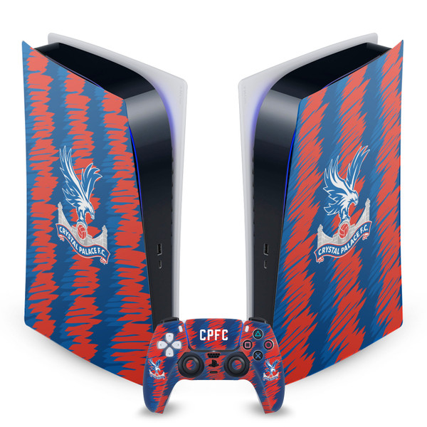 Crystal Palace FC Logo Art Home Kit Vinyl Sticker Skin Decal Cover for Sony PS5 Digital Edition Bundle