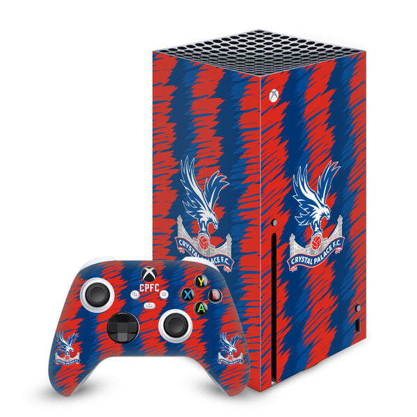 Crystal Palace FC Logo Art Home Kit Vinyl Sticker Skin Decal Cover for Microsoft Series X Console & Controller
